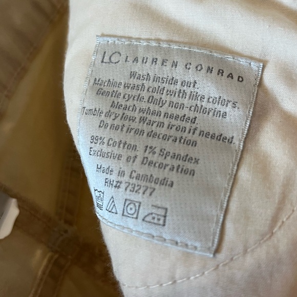 Lauren Conrad NWOT Cream Jeans Size 6 - Picture 6 of 7